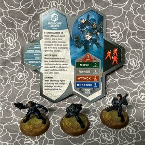 Heroscape Microcorp Agents with Card